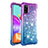 Custodia Silicone Cover Morbida Bling-Bling S02 per Samsung Galaxy A41 Viola