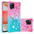 Custodia Silicone Cover Morbida Bling-Bling S02 per Samsung Galaxy A42 5G Rosa