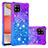 Custodia Silicone Cover Morbida Bling-Bling S02 per Samsung Galaxy A42 5G Viola