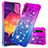 Custodia Silicone Cover Morbida Bling-Bling S02 per Samsung Galaxy A50 Viola