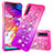 Custodia Silicone Cover Morbida Bling-Bling S02 per Samsung Galaxy A70S Rosa Caldo