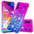 Custodia Silicone Cover Morbida Bling-Bling S02 per Samsung Galaxy A70S Viola