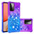 Custodia Silicone Cover Morbida Bling-Bling S02 per Samsung Galaxy A72 5G Viola