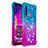 Custodia Silicone Cover Morbida Bling-Bling S02 per Samsung Galaxy A9s Cielo Blu