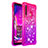 Custodia Silicone Cover Morbida Bling-Bling S02 per Samsung Galaxy A9s Rosa Caldo