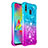 Custodia Silicone Cover Morbida Bling-Bling S02 per Samsung Galaxy M20 Cielo Blu