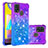 Custodia Silicone Cover Morbida Bling-Bling S02 per Samsung Galaxy M21s Viola