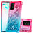 Custodia Silicone Cover Morbida Bling-Bling S02 per Samsung Galaxy M80S Rosa