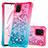 Custodia Silicone Cover Morbida Bling-Bling S02 per Samsung Galaxy Note 10 Lite Rosa