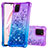 Custodia Silicone Cover Morbida Bling-Bling S02 per Samsung Galaxy Note 10 Lite Viola