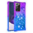 Custodia Silicone Cover Morbida Bling-Bling S02 per Samsung Galaxy Note 20 Ultra 5G Viola