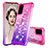 Custodia Silicone Cover Morbida Bling-Bling S02 per Samsung Galaxy S20 5G Rosa Caldo