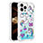 Custodia Silicone Cover Morbida Bling-Bling S03 per Apple iPhone 13 Pro Cielo Blu