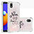Custodia Silicone Cover Morbida Bling-Bling S03 per Samsung Galaxy A01 Core Multicolore