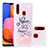 Custodia Silicone Cover Morbida Bling-Bling S03 per Samsung Galaxy A20s Rosa