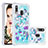 Custodia Silicone Cover Morbida Bling-Bling S03 per Samsung Galaxy A40 Cielo Blu