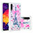 Custodia Silicone Cover Morbida Bling-Bling S03 per Samsung Galaxy A50 Rosa