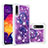 Custodia Silicone Cover Morbida Bling-Bling S03 per Samsung Galaxy A50S Viola