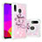 Custodia Silicone Cover Morbida Bling-Bling S03 per Samsung Galaxy M10S Rosa