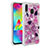 Custodia Silicone Cover Morbida Bling-Bling S03 per Samsung Galaxy M20 Rosa Caldo