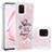 Custodia Silicone Cover Morbida Bling-Bling S03 per Samsung Galaxy Note 10 Lite Rosa