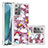 Custodia Silicone Cover Morbida Bling-Bling S03 per Samsung Galaxy Note 20 5G Rosso