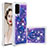 Custodia Silicone Cover Morbida Bling-Bling S03 per Samsung Galaxy S20 5G Viola