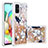 Custodia Silicone Cover Morbida Bling-Bling S04 per Samsung Galaxy A71 5G Oro