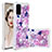 Custodia Silicone Cover Morbida Bling-Bling S05 per Samsung Galaxy S20 5G Rosa Caldo
