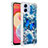 Custodia Silicone Cover Morbida Bling-Bling YB1 per Samsung Galaxy M04 Blu