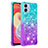 Custodia Silicone Cover Morbida Bling-Bling YB2 per Samsung Galaxy A04E Cielo Blu