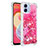 Custodia Silicone Cover Morbida Bling-Bling YB3 per Samsung Galaxy M04 Rosa Caldo
