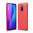 Custodia Silicone Cover Morbida Line C01 per Oppo R17 Pro Rosso