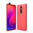 Custodia Silicone Cover Morbida Line C01 per Xiaomi Mi 9T Pro Rosso