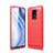 Custodia Silicone Cover Morbida Line C01 per Xiaomi Redmi 10X 4G Rosso