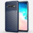 Custodia Silicone Cover Morbida Line C02 per Samsung Galaxy S10 5G Blu