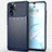 Custodia Silicone Cover Morbida Line C03 per Huawei P30 Pro Blu