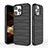 Custodia Silicone Cover Morbida Line KC1 per Apple iPhone 13 Pro Max Nero
