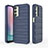 Custodia Silicone Cover Morbida Line KC1 per Samsung Galaxy A24 4G Blu