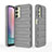 Custodia Silicone Cover Morbida Line KC1 per Samsung Galaxy A24 4G Grigio