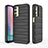 Custodia Silicone Cover Morbida Line KC1 per Samsung Galaxy A24 4G Nero