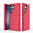 Custodia Silicone Cover Morbida Line KC1 per Samsung Galaxy S22 Ultra 5G Rosso