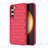 Custodia Silicone Cover Morbida Line KC1 per Samsung Galaxy S23 Plus 5G Rosso