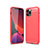 Custodia Silicone Cover Morbida Line per Apple iPhone 12 Max Rosso