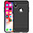 Custodia Silicone Cover Morbida Line per Apple iPhone X Nero