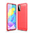 Custodia Silicone Cover Morbida Line per Huawei Honor Play4T Pro Rosso