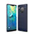 Custodia Silicone Cover Morbida Line per Huawei Mate 30E Pro 5G Blu