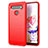 Custodia Silicone Cover Morbida Line per LG K51S Rosso