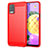 Custodia Silicone Cover Morbida Line per LG K62 Rosso