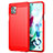 Custodia Silicone Cover Morbida Line per LG Q92 5G Rosso